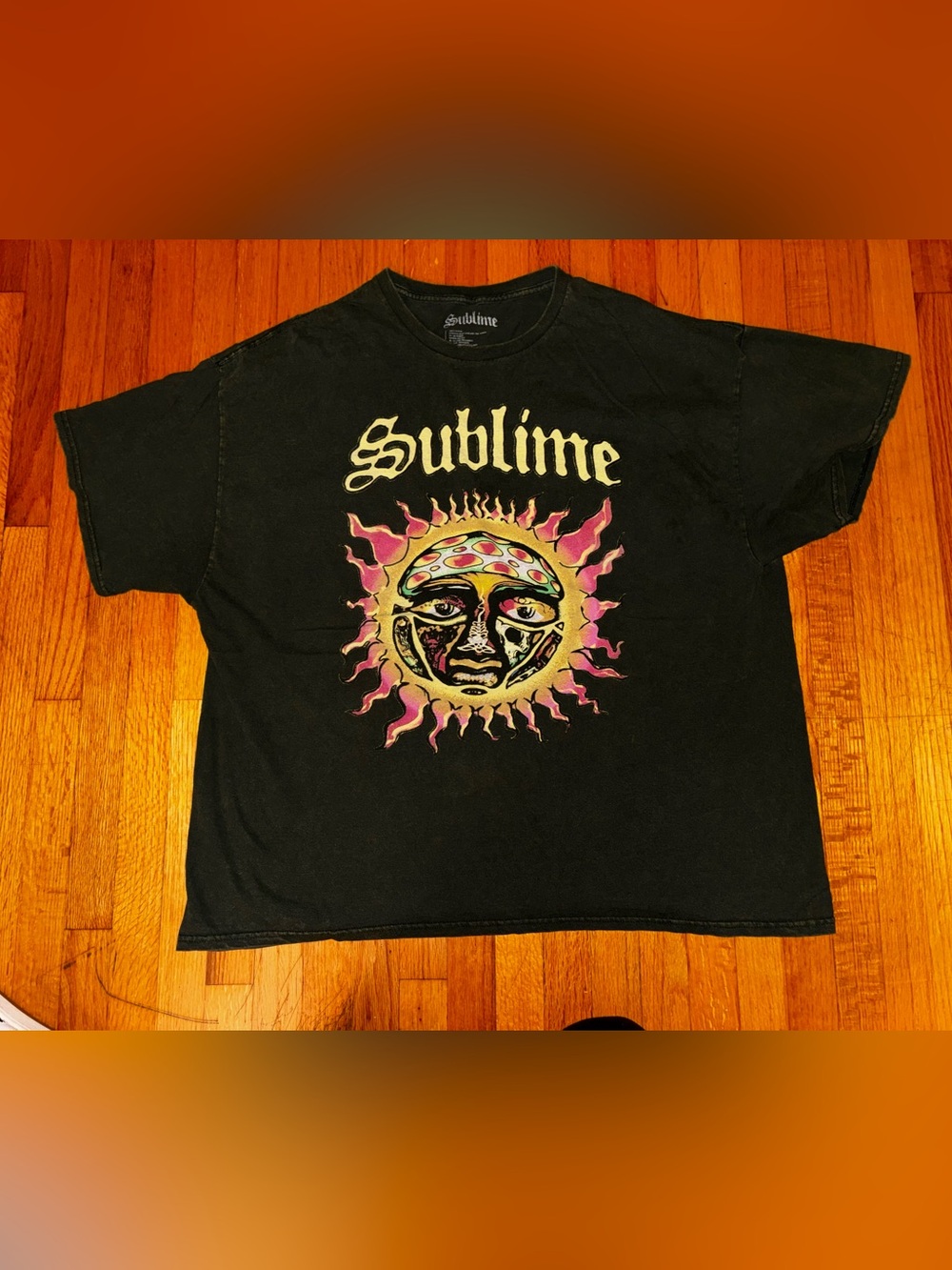 Sublime 40oz. To Freedom Sun Graphic Green T-Shirt Size XXL